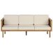 Beliani Conjunto de jardín Madera de acacia BARATTI Beliani Conjunto de jardín Madera de acacia BARATTI Beige