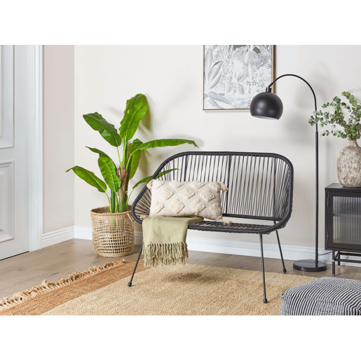 Banco de jardim ACAPULCO II 113 cm Preto