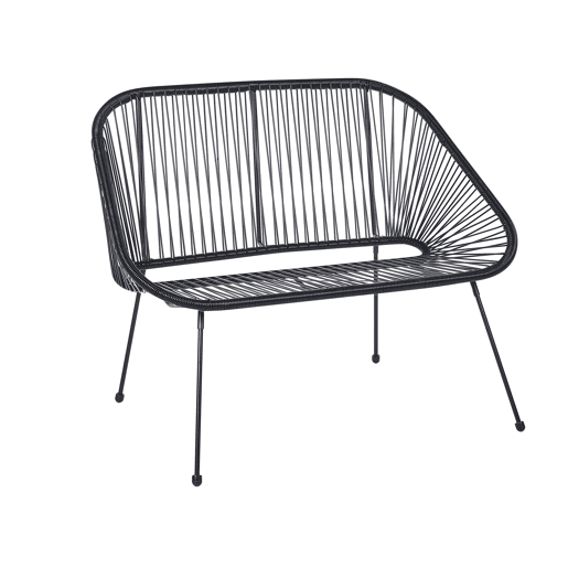 Banco de jardim ACAPULCO II 113 cm Preto