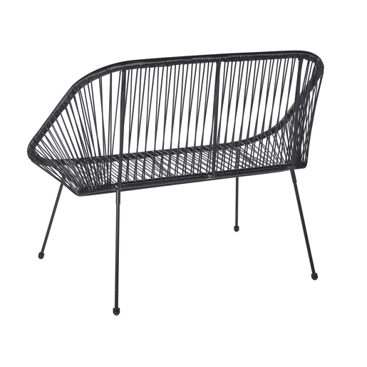 Banco de jardim ACAPULCO II 113 cm Preto