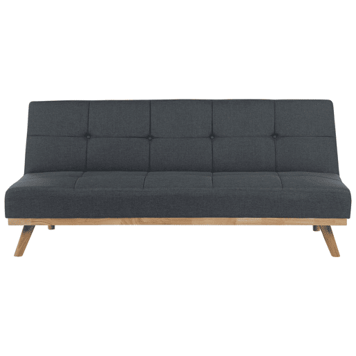 Sofá-cama FROYA Tecido Cinzento escuro 3 lugares