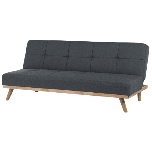 Sofá-cama FROYA Tecido Cinzento escuro 3 lugares