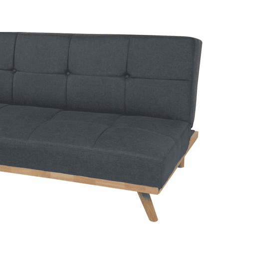 Sofá-cama FROYA Tecido Cinzento escuro 3 lugares