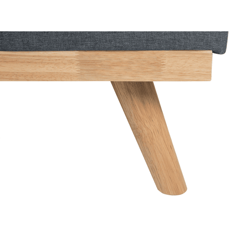 Sofá-cama FROYA Tecido Cinzento escuro 3 lugares