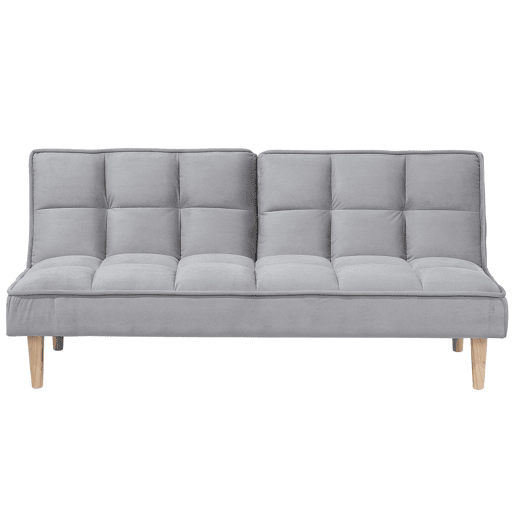 Sofá-cama SILJAN Tecido Cinzento claro Cinzento 3 lugares
