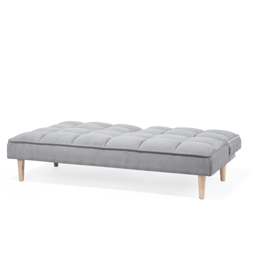Sofá-cama SILJAN Tecido Cinzento claro Cinzento 3 lugares