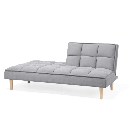 Sofá-cama SILJAN Tecido Cinzento claro Cinzento 3 lugares