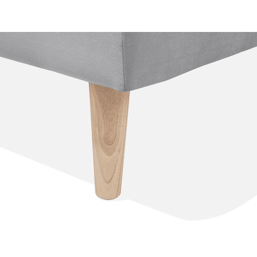 Sofá-cama SILJAN Tecido Cinzento claro Cinzento 3 lugares