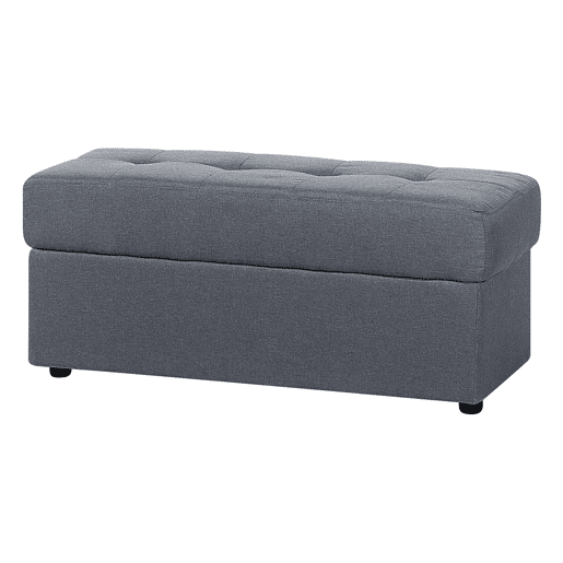 Sofá-cama FALSTER Tecido Cinzento escuro com arrumação 3 lugares Sofá-cama FALSTER Tecido Cinzento escuro com arrumação 3 lugares