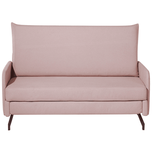 Sofá-cama BELFAST Tecido Rosa 2 lugares