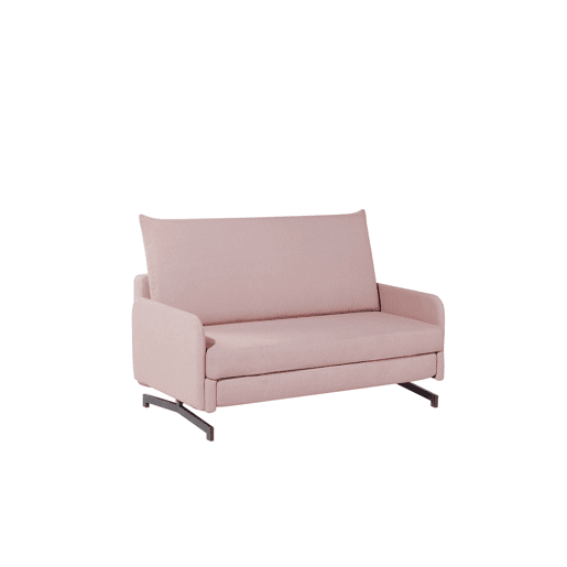 Sofá-cama BELFAST Tecido Rosa 2 lugares