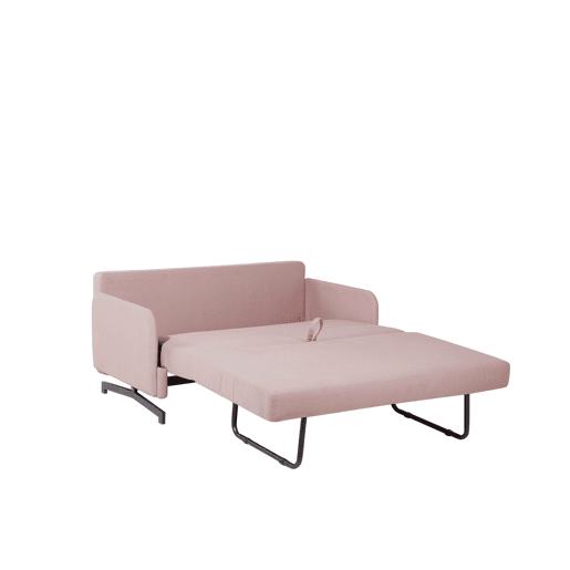 Sofá-cama BELFAST Tecido Rosa 2 lugares