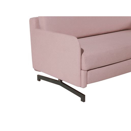 Sofá-cama BELFAST Tecido Rosa 2 lugares