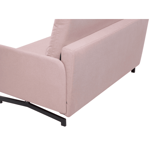 Sofá-cama BELFAST Tecido Rosa 2 lugares