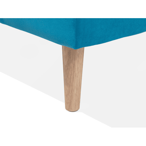 Sofá-cama SILJAN Tecido Azul turquesa 3 lugares