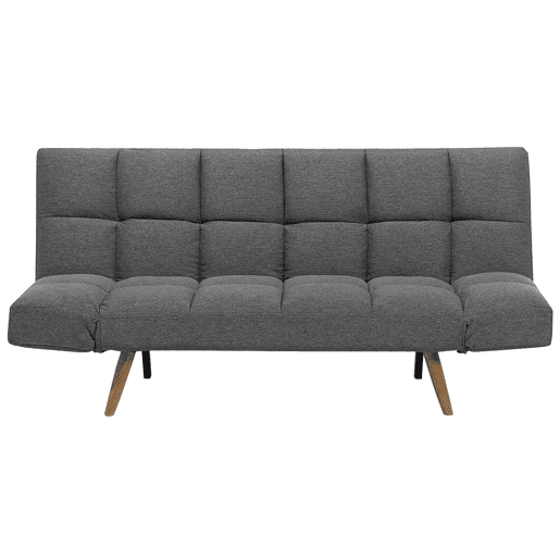 Sofá-cama INGARO Tecido Cinzento escuro 2 lugares