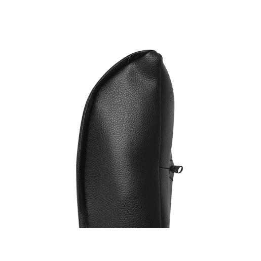Sofá-cama ROXEN Pele sintética Preto 3 lugares