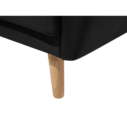 Sofá-cama FLORLI Tecido Preto 2 lugares