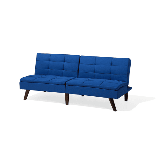 Sofá-cama RONNE Tecido Azul marinho 3 lugares