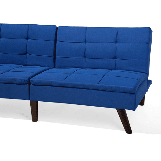 Sofá-cama RONNE Tecido Azul marinho 3 lugares