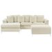 Beliani Sofá esquinero Poliéster OSLO Beliani Sofá esquinero Poliéster OSLO Beige