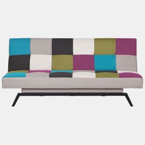 Sofá-cama LEEDS Tecido Multicolor 3 lugares