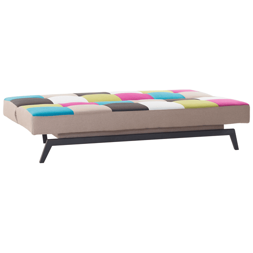 Sofá-cama LEEDS Tecido Multicolor 3 lugares