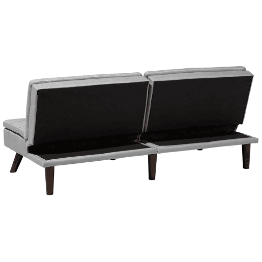 Sofá-cama RONNE Tecido Cinzento claro 3 lugares