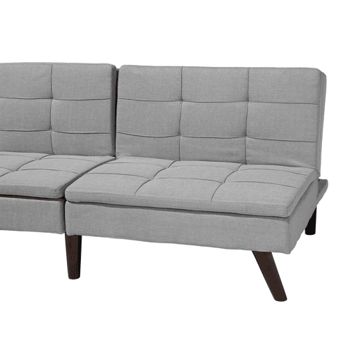 Sofá-cama RONNE Tecido Cinzento claro 3 lugares