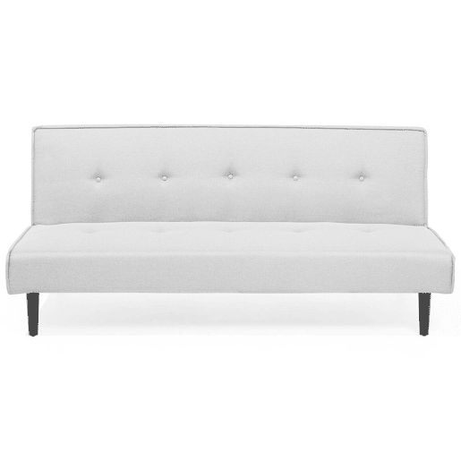 Sofá-cama VISBY Tecido Cinzento claro 3 lugares Sofá-cama VISBY Tecido Cinzento claro 3 lugares