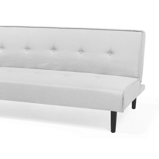 Sofá-cama VISBY Tecido Cinzento claro 3 lugares Sofá-cama VISBY Tecido Cinzento claro 3 lugares