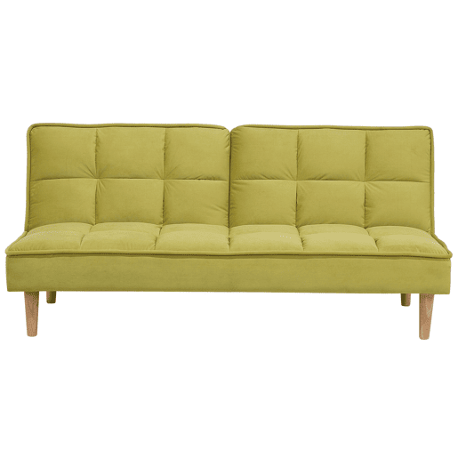 Sofá-cama SILJAN Tecido Verde-oliva 3 lugares