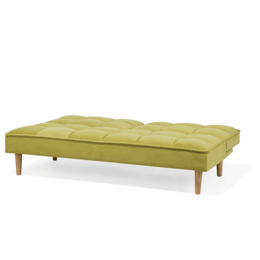 Sofá-cama SILJAN Tecido Verde-oliva 3 lugares