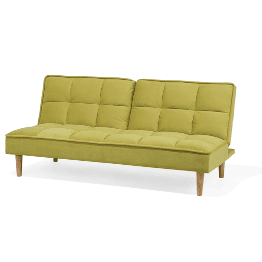 Sofá-cama SILJAN Tecido Verde-oliva 3 lugares