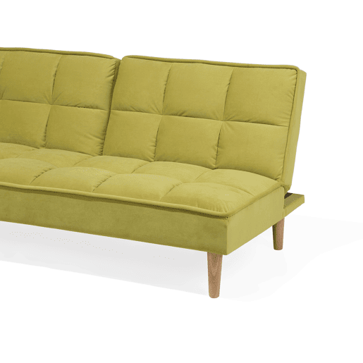 Sofá-cama SILJAN Tecido Verde-oliva 3 lugares