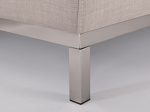 Sofá de canto OSLO Tecido Creme claro 4 lugares à direita