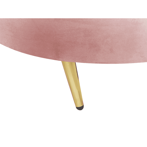 Sofá SAVAR Veludo Rosa 3 lugares