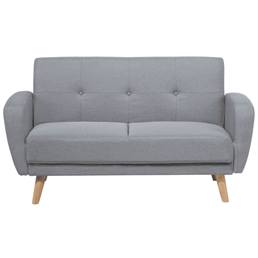 Sofá-cama FLORLI Tecido Cinzento claro 2 lugares