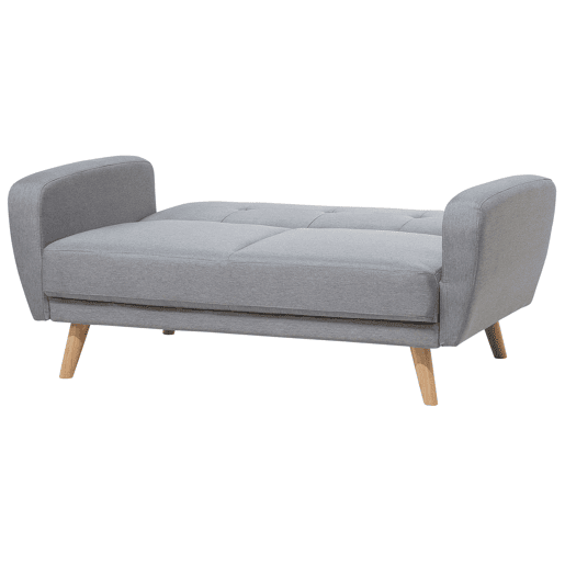 Sofá-cama FLORLI Tecido Cinzento claro 2 lugares