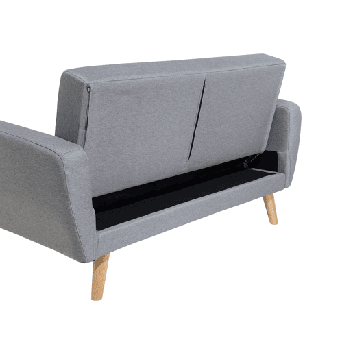 Sofá-cama FLORLI Tecido Cinzento claro 2 lugares