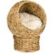 Cama para Gato hoja de plátano, alambre de metal PawHut Cama para Gato hoja de plátano, alambre de metal PawHut Marrón