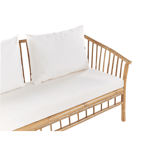 Beliani Conjunto lounge Madeira de bambu MAGGIORE Beliani Conjunto lounge Madeira de bambu MAGGIORE