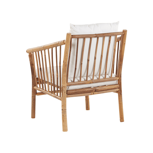 Beliani Conjunto lounge Madeira de bambu MAGGIORE Beliani Conjunto lounge Madeira de bambu MAGGIORE