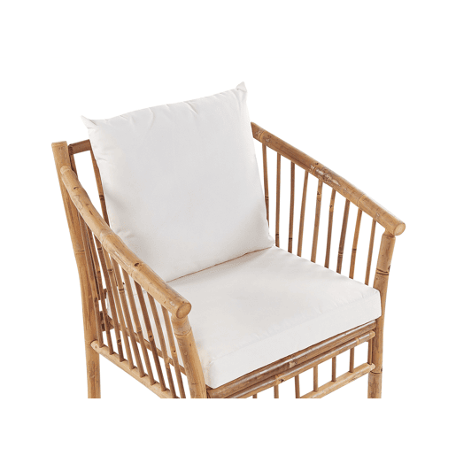Beliani Conjunto lounge Madeira de bambu MAGGIORE Beliani Conjunto lounge Madeira de bambu MAGGIORE