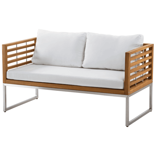 Conjunto de jardim com mesa 4 lugares BERMUDA Madeira de acácia Castanho