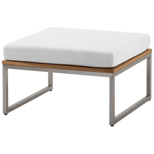 Conjunto de jardim com mesa 4 lugares BERMUDA Madeira de acácia Castanho
