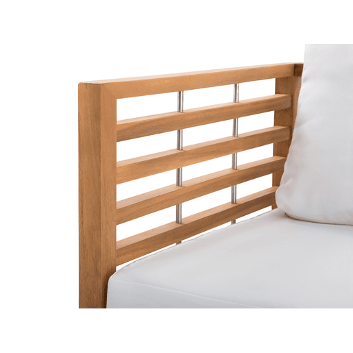 Conjunto de jardim com mesa 4 lugares BERMUDA Madeira de acácia Castanho