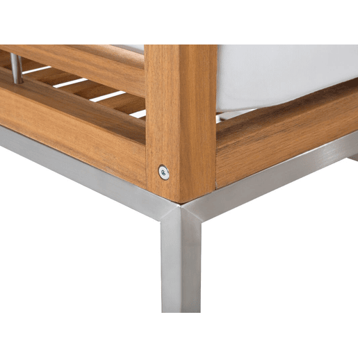 Conjunto de jardim com mesa 4 lugares BERMUDA Madeira de acácia Castanho