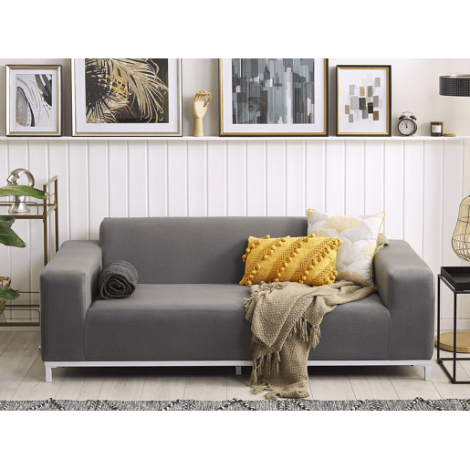Sofá de jardim 3 lugares ROVIGO Cinzento
