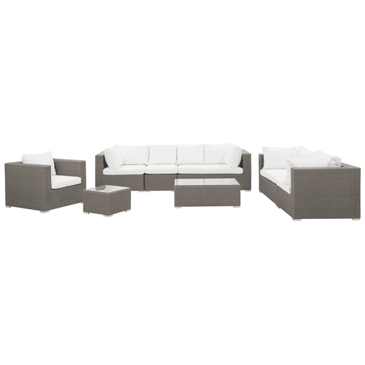 Beliani Conjunto lounge Ratan sintético MAESTRO